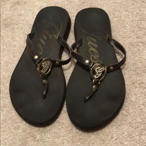 Guess sandals brown size 8